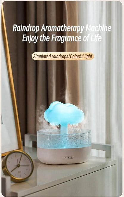 Rain Cloud Humidifier & Diffuser — Aesthetic Ambient Mist Lamp