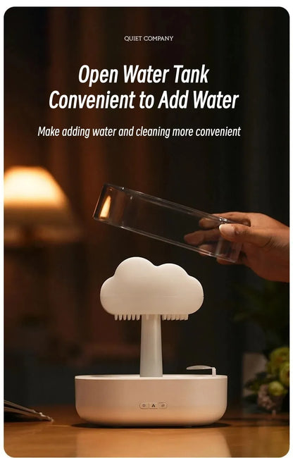 Rain Cloud Humidifier & Diffuser — Aesthetic Ambient Mist Lamp